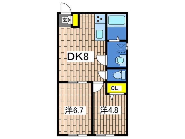 シュガーハイムの物件間取画像